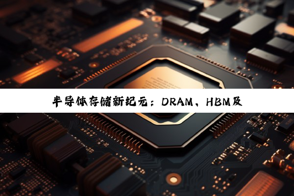 今日科普|半导体存储新纪元：DRAM、HBM及存储芯片技术最新热点解析