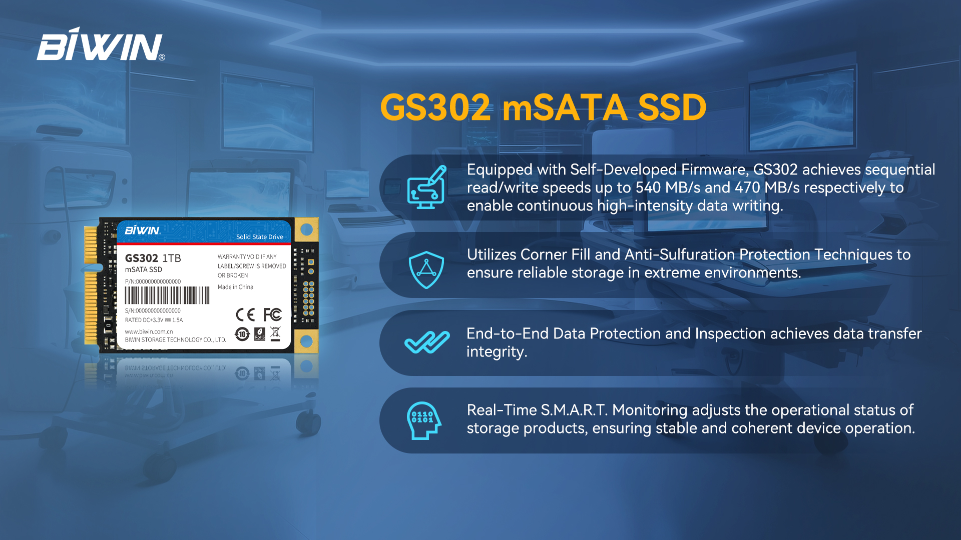 J9 NineGame GS302 mSATA SSD